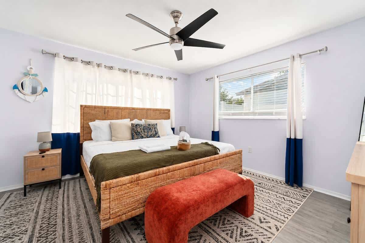 3 bedrooms, iron/ironing board, travel crib, WiFi