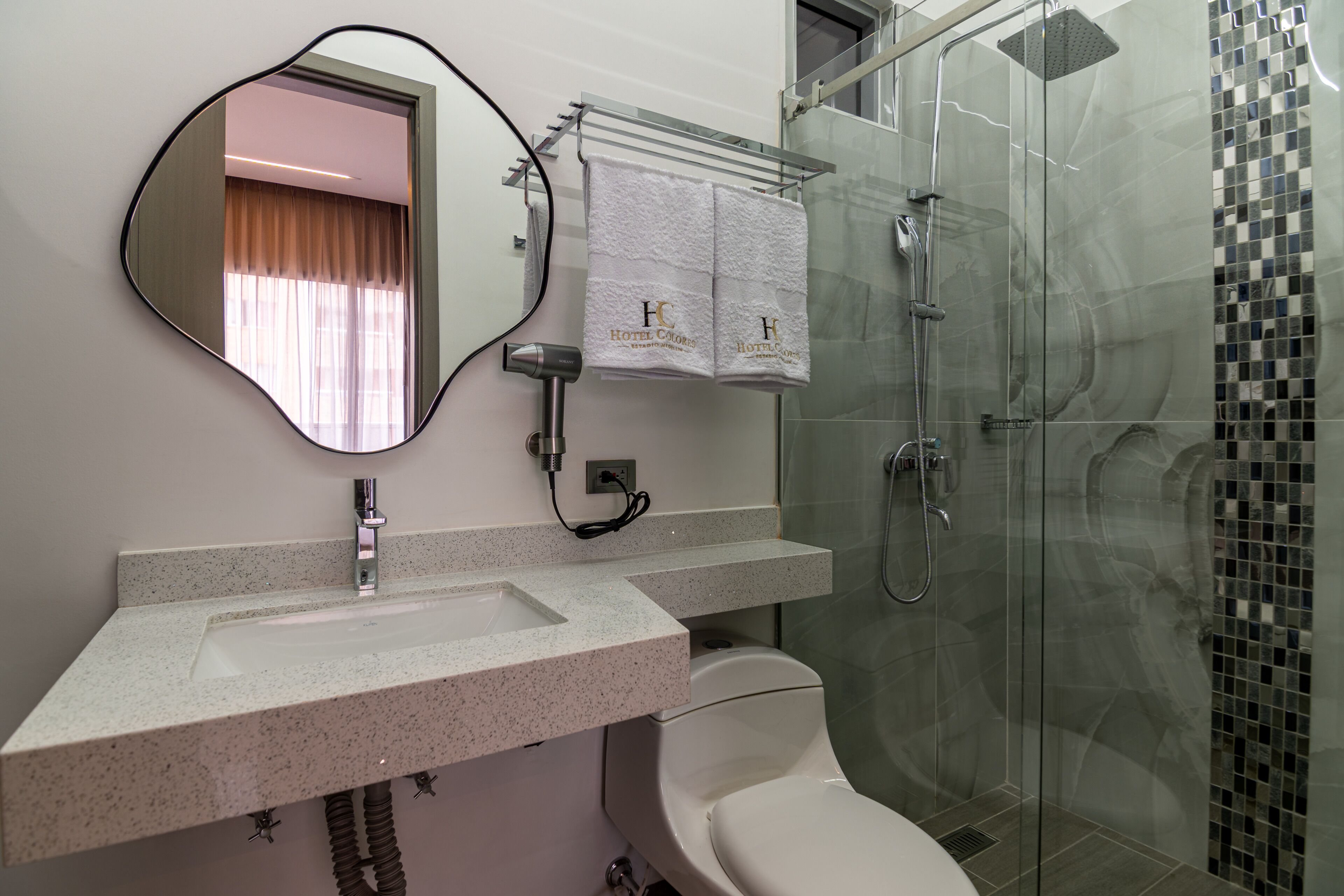 Appartement Deluxe, 2 chambres, 2 salles de bains, vue ville | Salle de bain