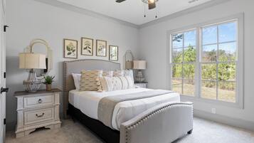 4 bedrooms, iron/ironing board, WiFi, bed sheets