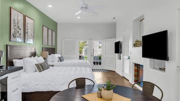 Iron/ironing board, travel crib, WiFi (free), bed sheets