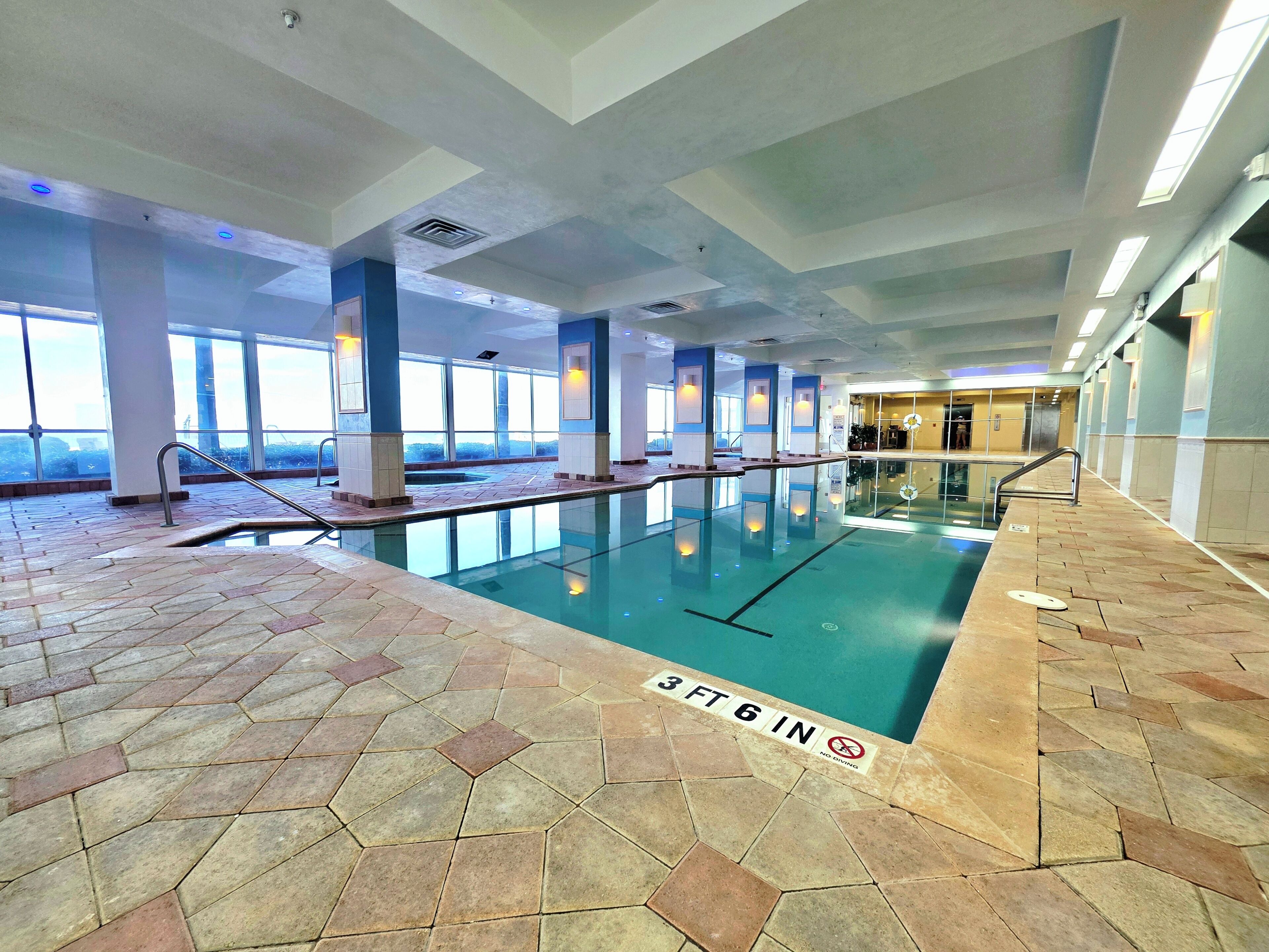 Indoor pool, outdoor pool