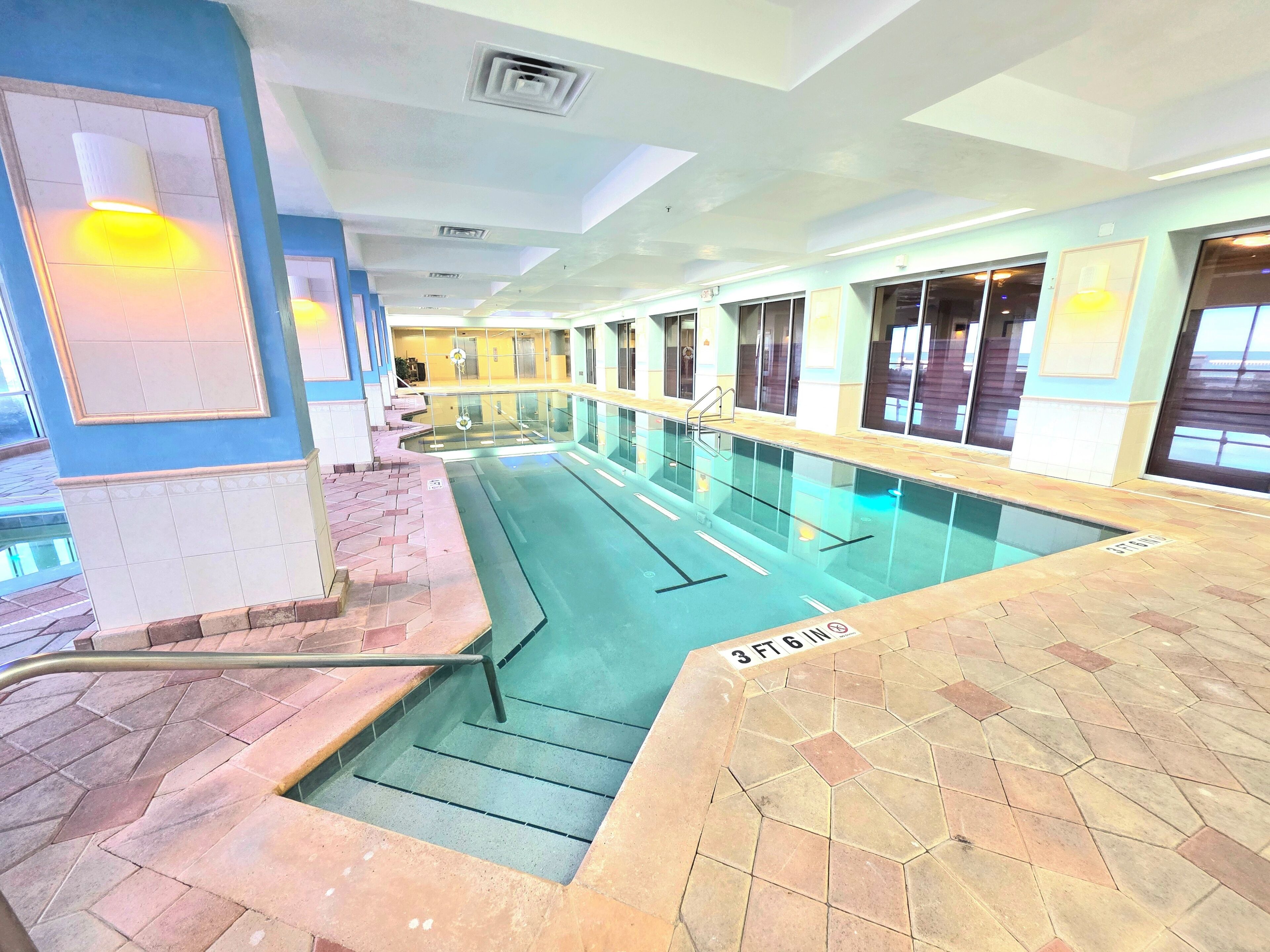 Indoor pool, outdoor pool