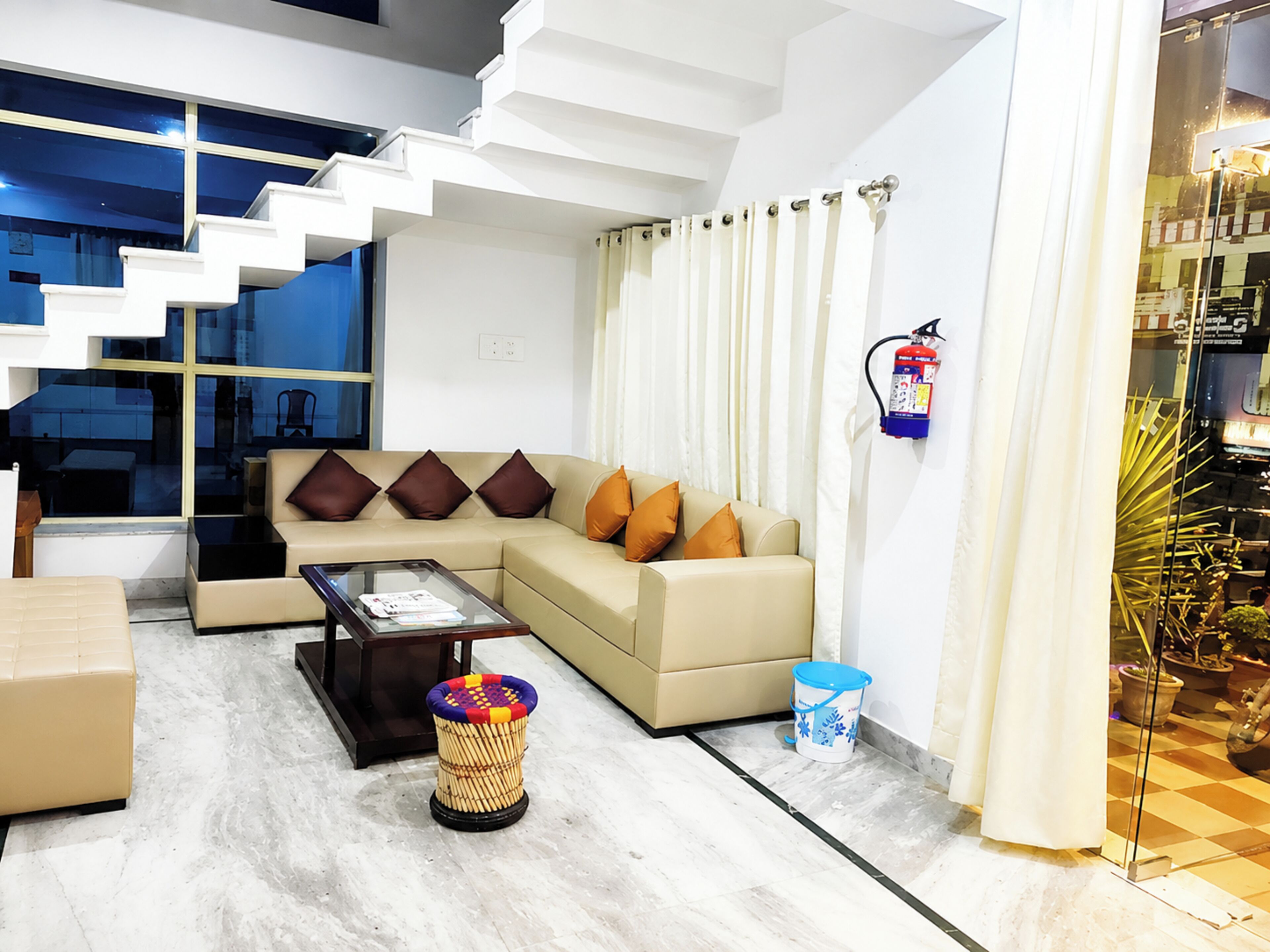 Sala de estar en el lobby