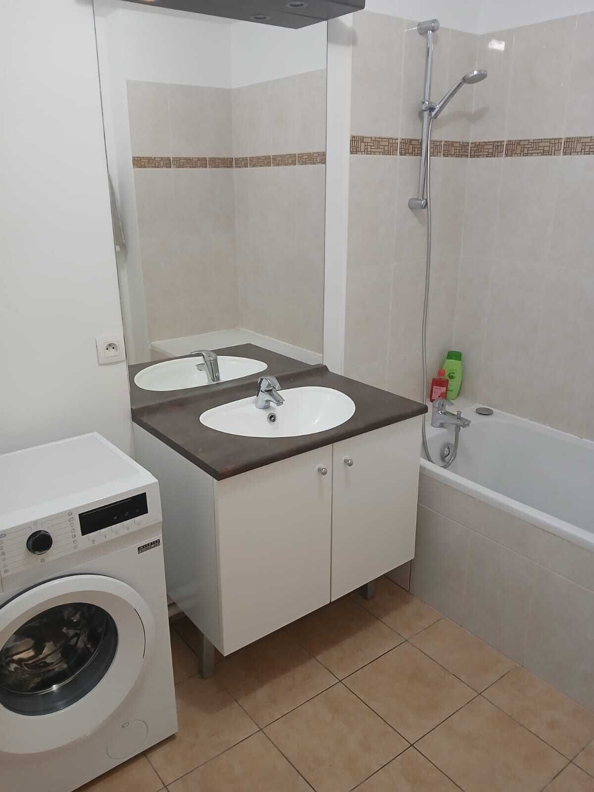 Hair dryer, towels, toilet paper