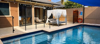 Private 2BR Suite with separate entrance, dedicated parking and heated pool