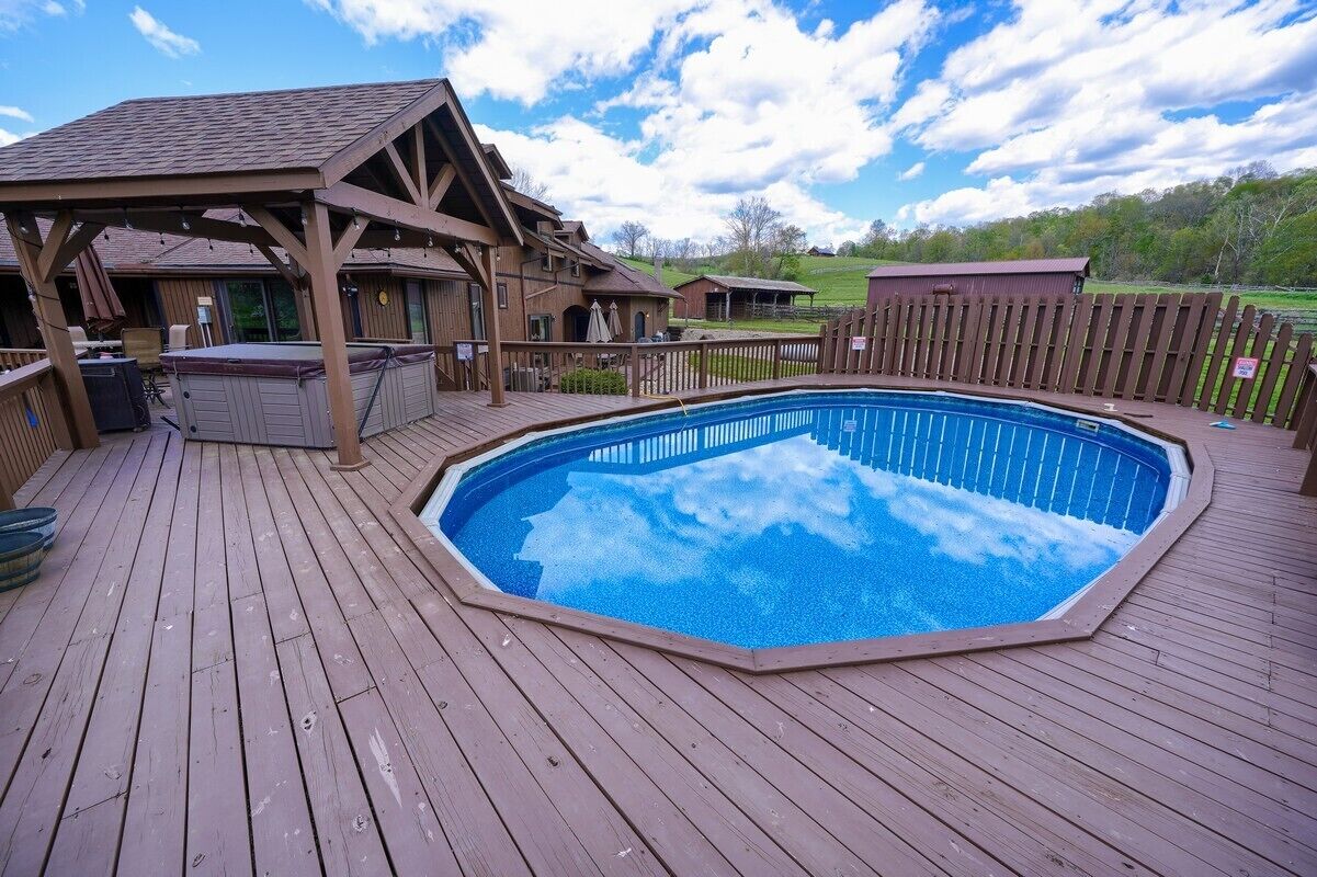 Indoor pool, a heated pool