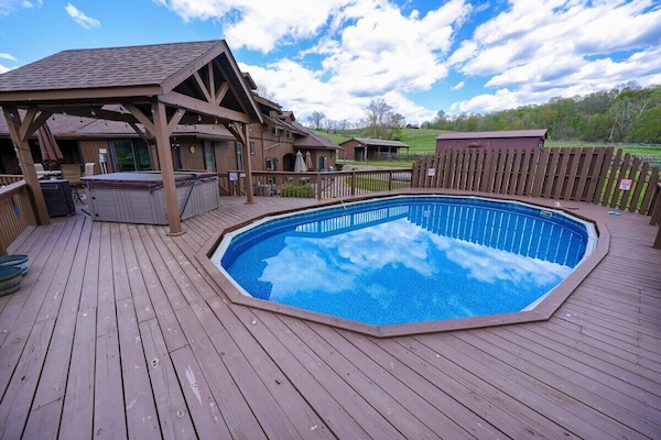 Indoor pool, a heated pool