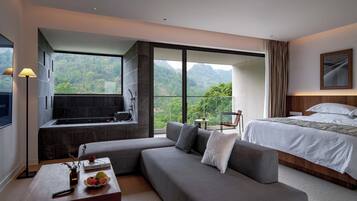 Elite Double Room, Balcony, Hill View | Premium bedding, desk, laptop workspace, blackout drapes
