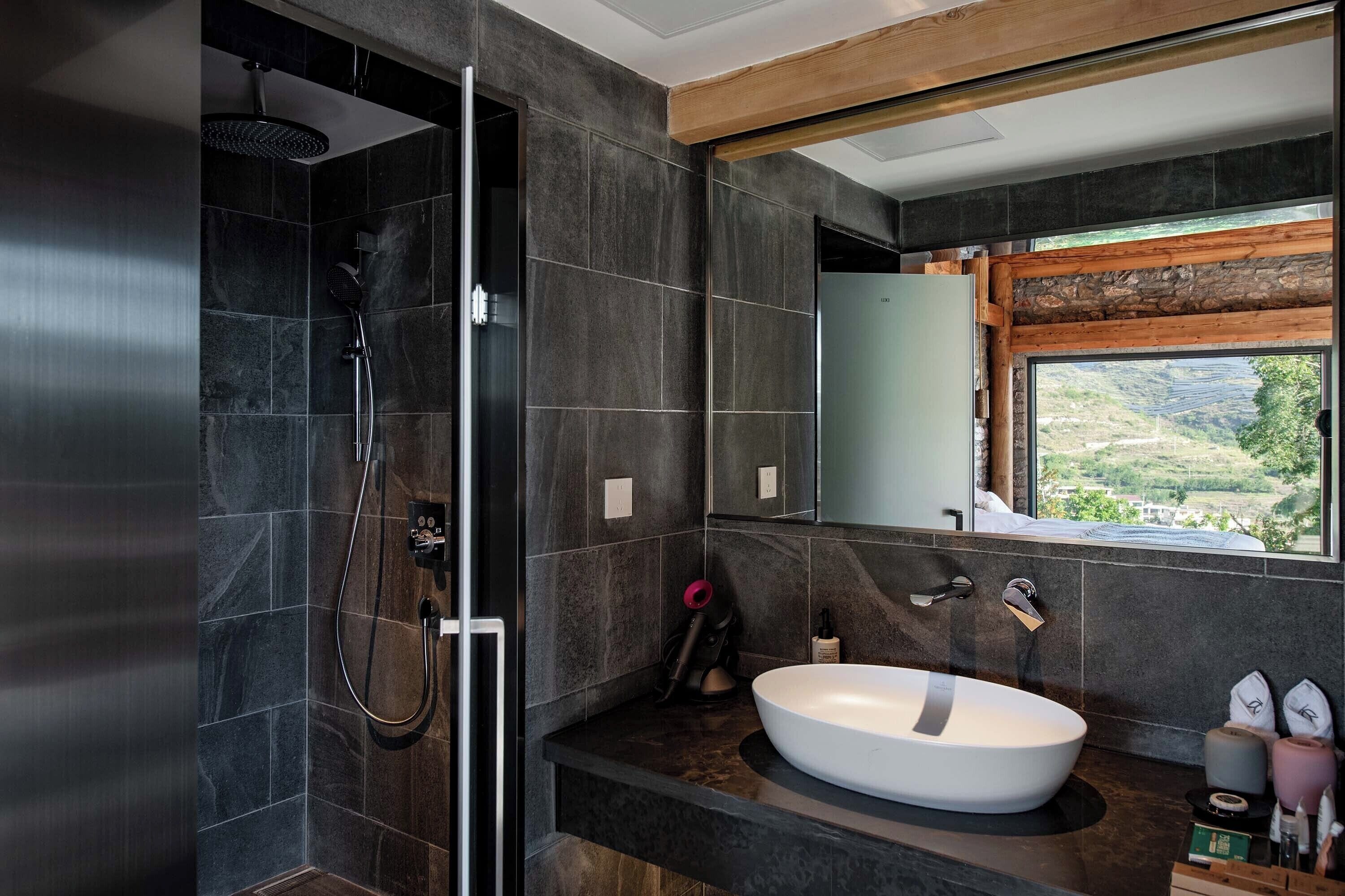 Exclusive Double Room, Balcony, Hill View | Bathroom | Free toiletries, hair dryer, towels, soap