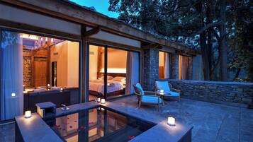 Panoramic Double Room, Balcony, Hill View | Pool | Outdoor pool