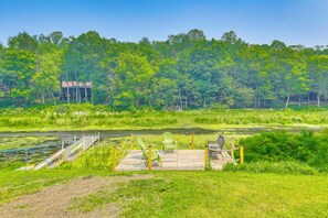 Property grounds - Waterfront Getaway: Sunroom, 2 Decks, Golf Course (Wolcott)