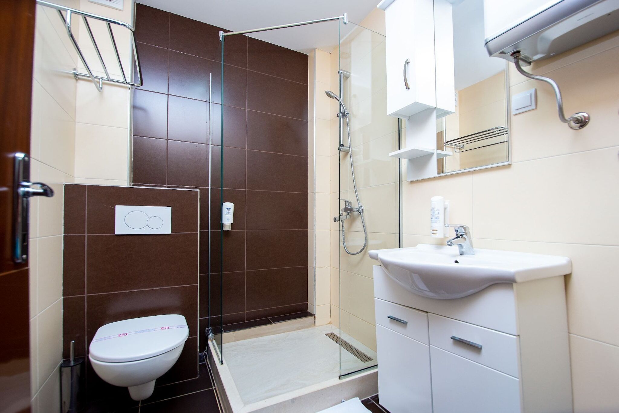 Shower, hair dryer