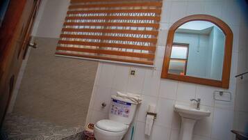 Single Room, 1 Queen Bed, Private Bathroom | Bathroom | Shower, towels, soap, toilet paper