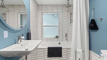 Hair dryer, towels