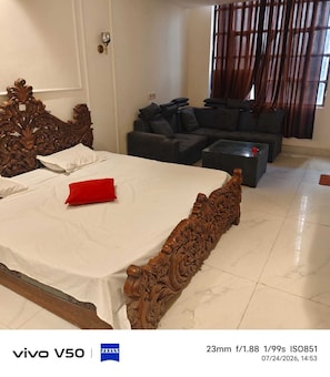 Desk, laptop workspace, free WiFi - Hotel Kasa Stays Near Pacific Mall  (New Delhi)