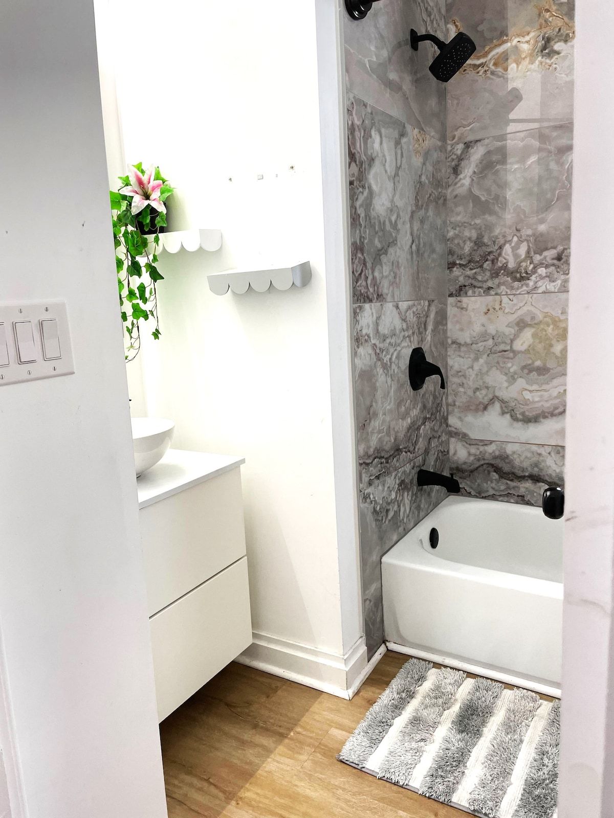 Towels, soap, toilet paper