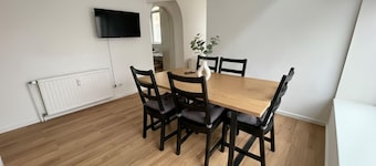 HomeBase with a kitchen and 5 single beds, centrally located