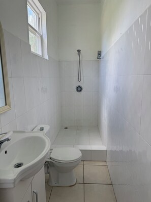 Dusche, Handtücher, Seife, Toilettenpapier