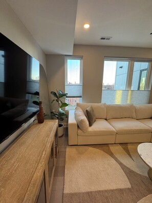 Smart TV - Modern penthouse condo with private rooftop terrace, views of DC Nat’l Arboretum (Washington)