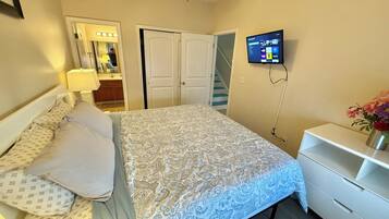 Desk, iron/ironing board, WiFi (free), bed sheets