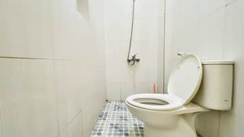 Shower, bidet, towels