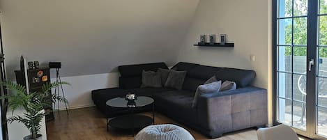 Smart TV, DVD player, books