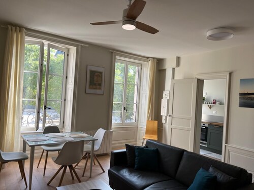 Downtown: a quiet, bright, and upscale retreat