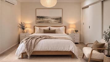 2 bedrooms, iron/ironing board, travel cot, WiFi