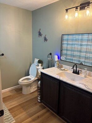 Hair dryer, towels, soap, toilet paper - Cozy 2-bedroom house in perfect Springville with cool AC to beat the summer heat (Springville)