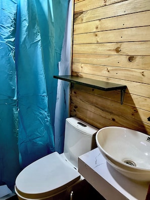 Serviettes fournies, savon, papier toilette