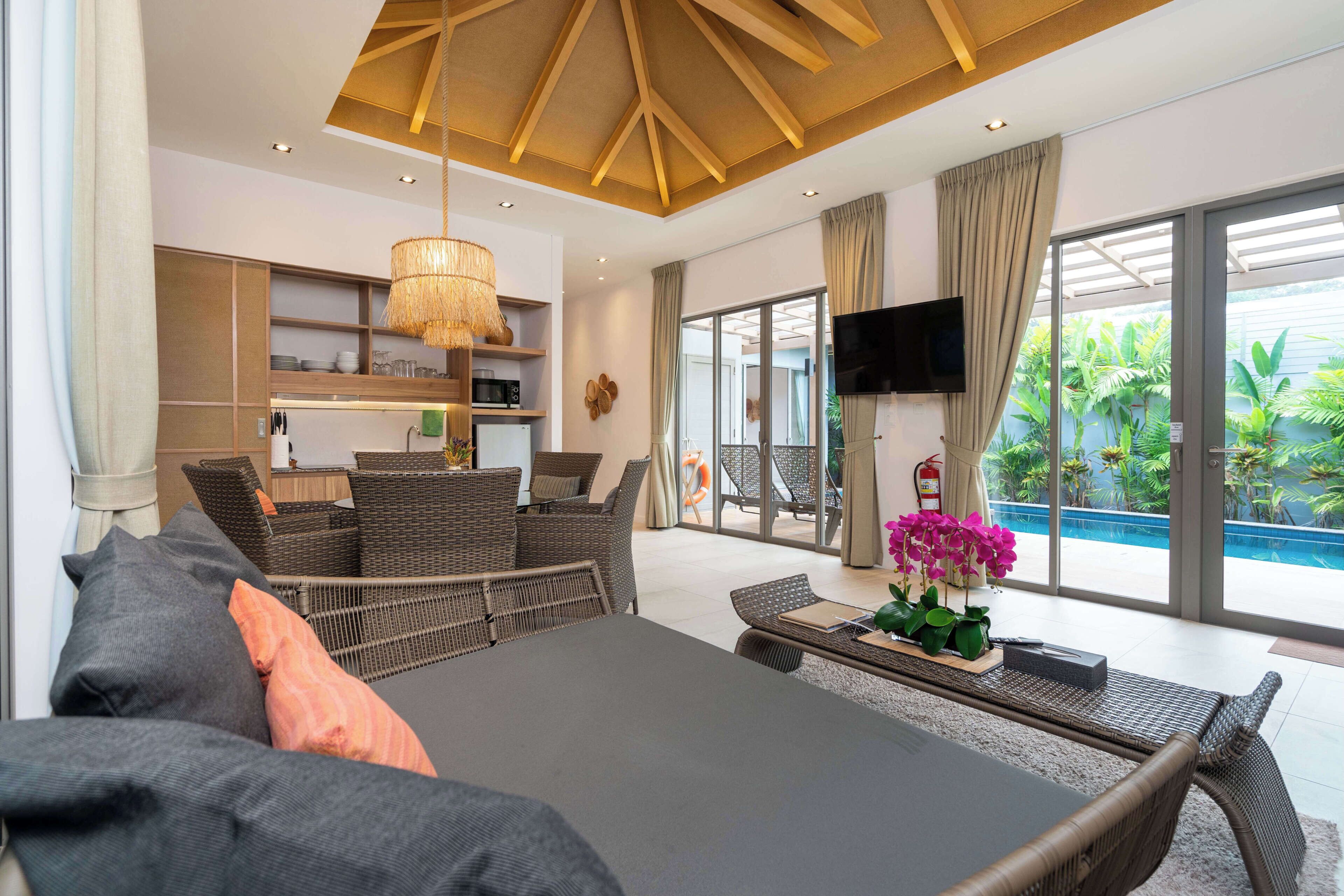 Villa, 3 Bedrooms, Private Pool, Pool View | Living area
