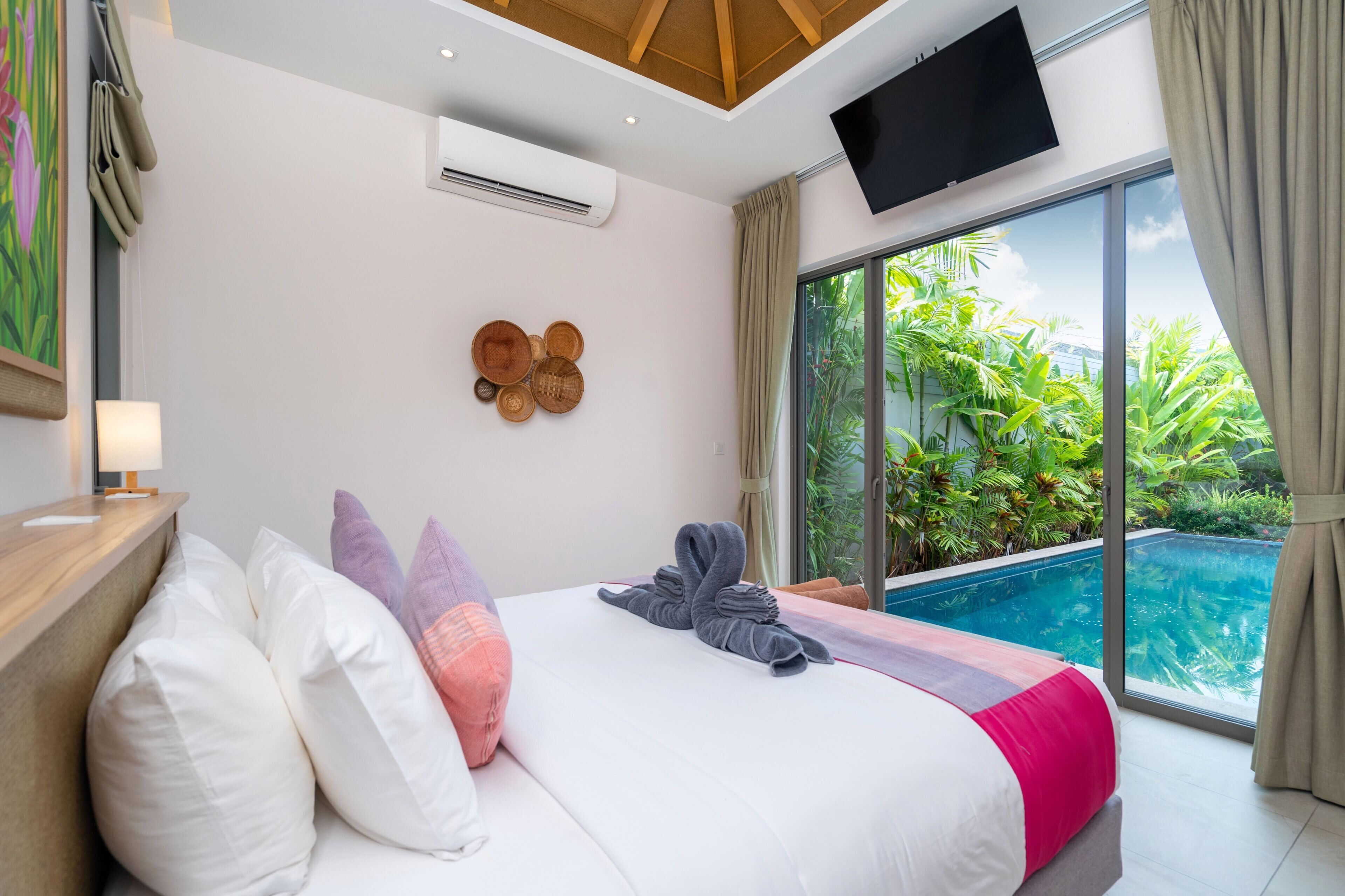 Villa, 3 Bedrooms, Private Pool, Pool View | In-room safe, blackout curtains, iron/ironing board, free WiFi