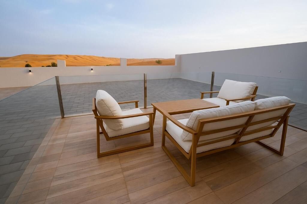 Chalet, balcon, vue sur le désert | Terrasse/Patio