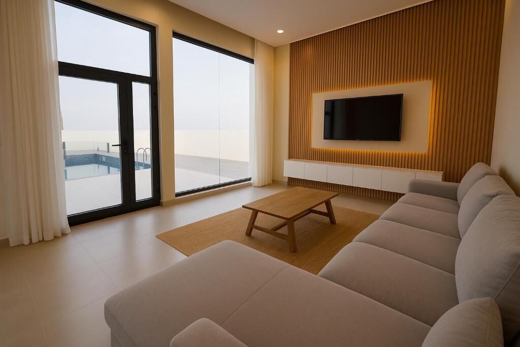 Chalet, Balcony, Desert View | Living area