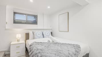 2 bedrooms, iron/ironing board, travel crib, WiFi