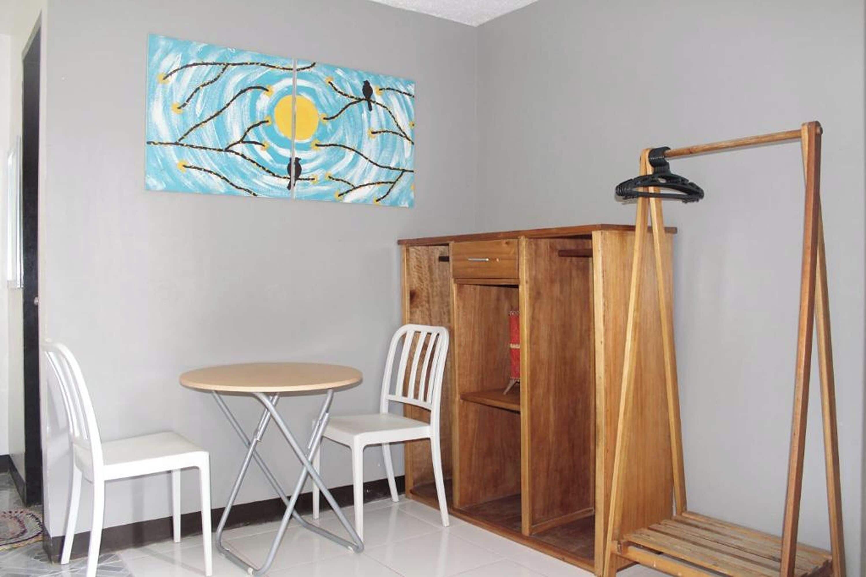 Desk, WiFi (free), bed sheets