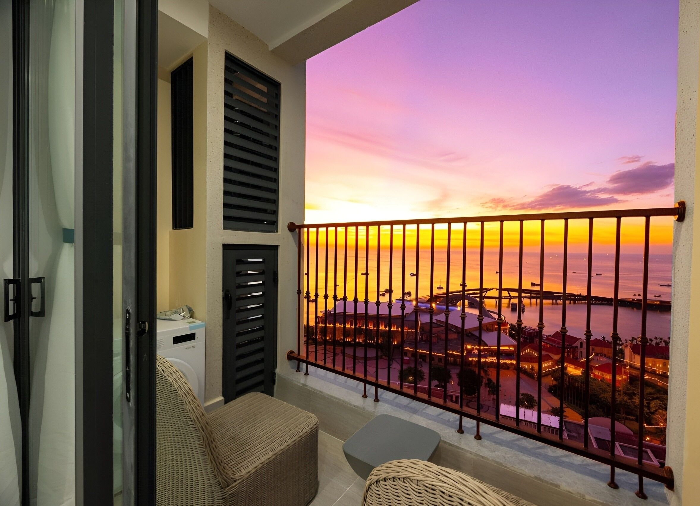 Studio « Premier », vue océan | Vue depuis le balcon