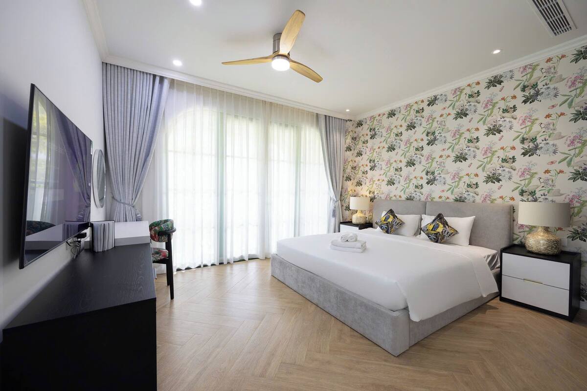 Vila Ekonomi, patio, pemandangan kebun | Wi-Fi gratis dan seprai linen