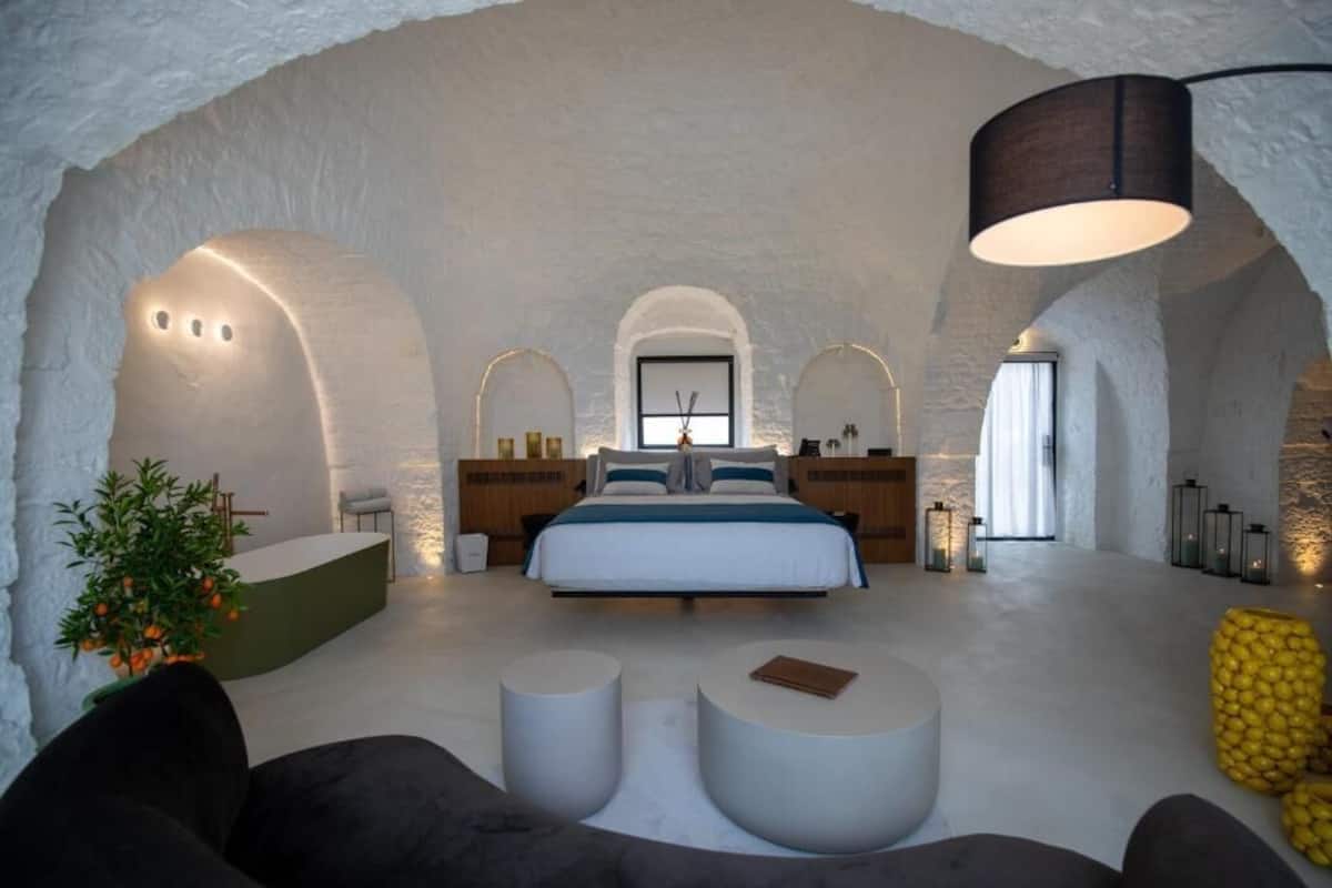 Honeymoon Suite, 1 Katil Raja (King) | Peralatan tempat tidur premium, gebar bulu kapas, busa memori, bar mini 