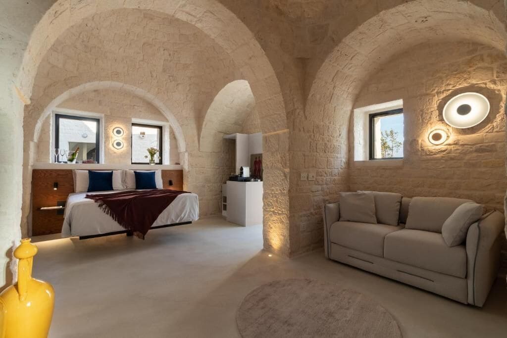 Suite de diseño, 1 cama de matrimonio grande con sofá cama, junto a la piscina | Ropa de cama de alta calidad y edredones de plumas
