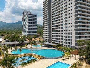 Unclassified image, 3 of 68, button - Ocean View 14th Floor  Pools & Beach (Santa Marta)