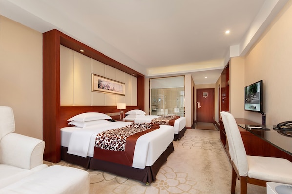 Business Double Room, City View | In-room safe, desk, laptop workspace, blackout curtains