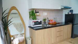 Apartamento Deluxe, vistas a la ciudad | Cocina privada