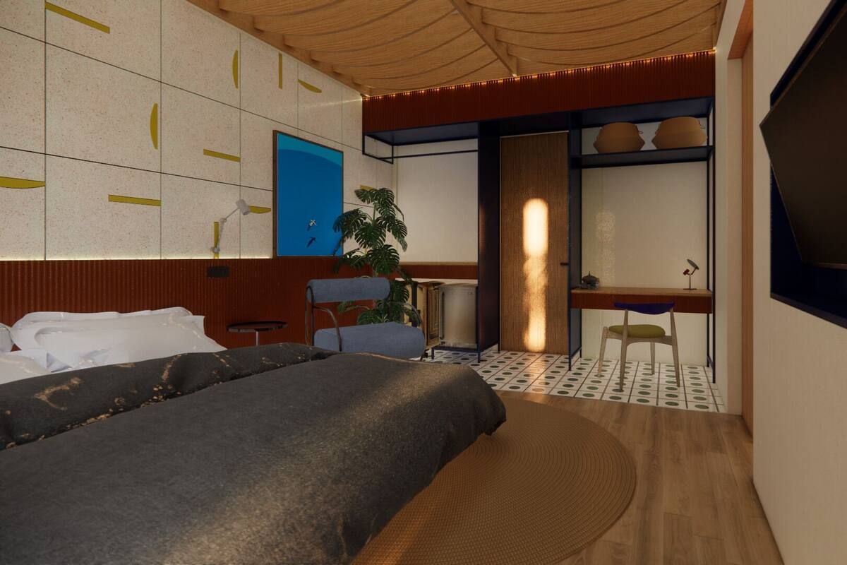 Room, Pool View | In-room safe, iron/ironing board (on request), WiFi (free)
