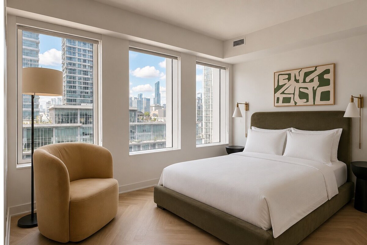 Superior Studio, 1 Queen Bed | Premium bedding, memory-foam beds, iron/ironing board, free WiFi