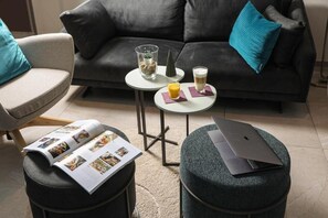 Classic-Apartment, Balkon, Gartenblick | Innenbereich