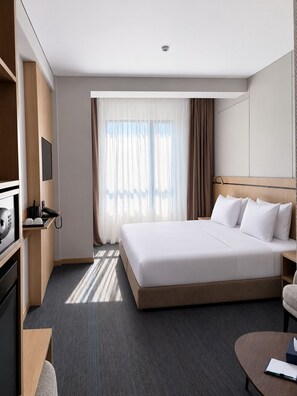 Comfort Double Room | Egyptian cotton sheets, premium bedding, in-room safe, laptop workspace - Rayan Regency Hotel  (Osh)