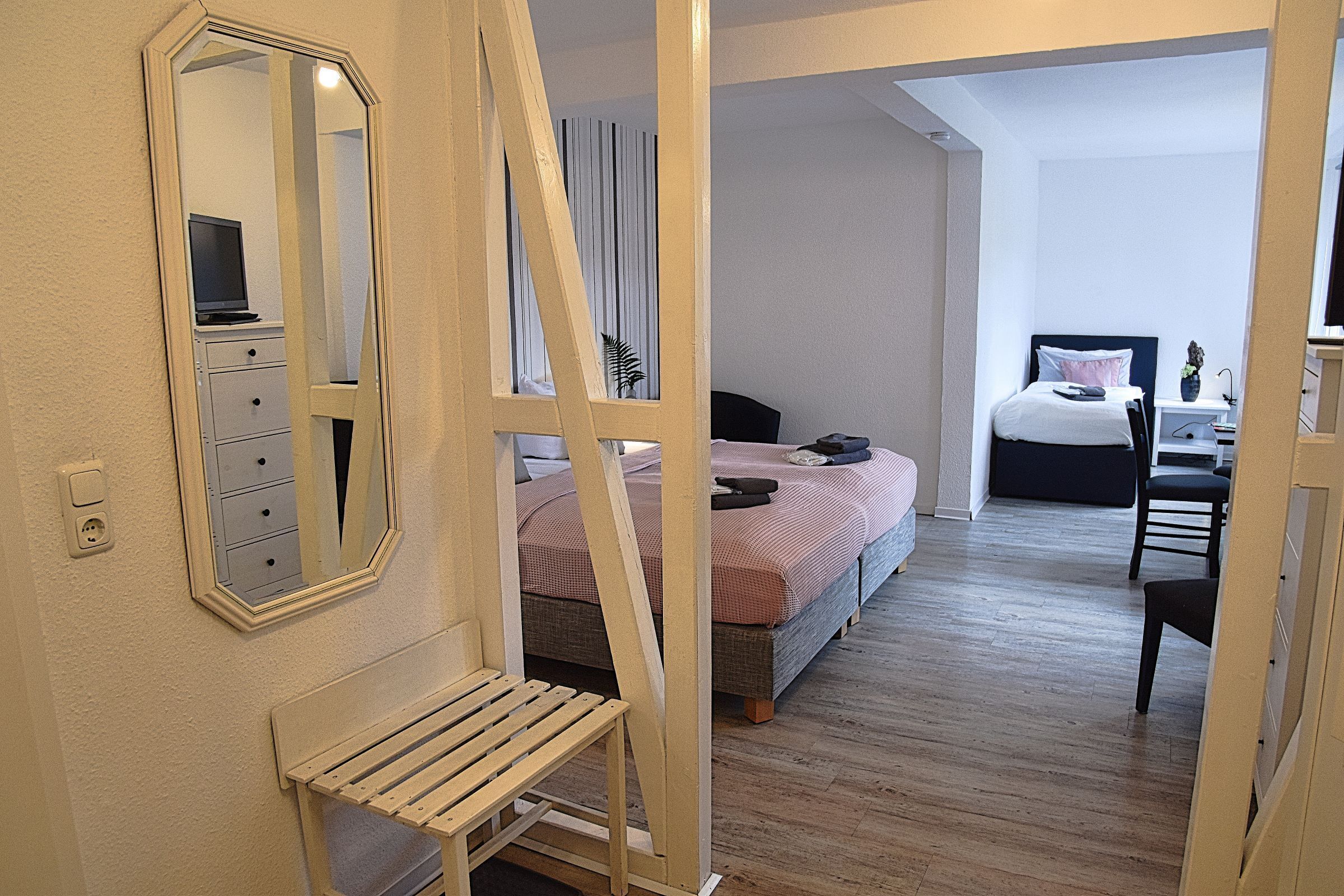 1 Schlafzimmer, Reisekinderbett, kostenloses WLAN, Bettwäsche