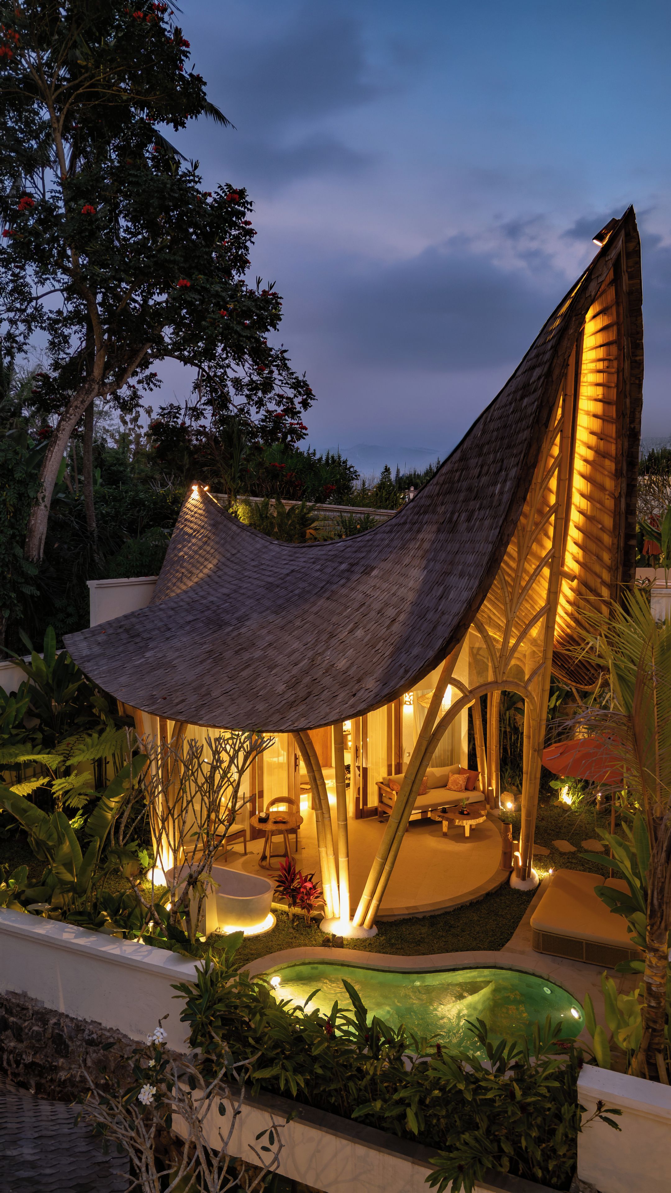 Front of property - evening/night