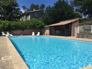 Pool - Villa Oléandre with Large Private Pool, Chassiers Ardèche (Chassiers)